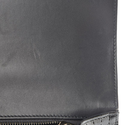Christian Dior Metallic Patent Micro-Cannage Medium Diorama Flap Bag Graphite 8 of 14