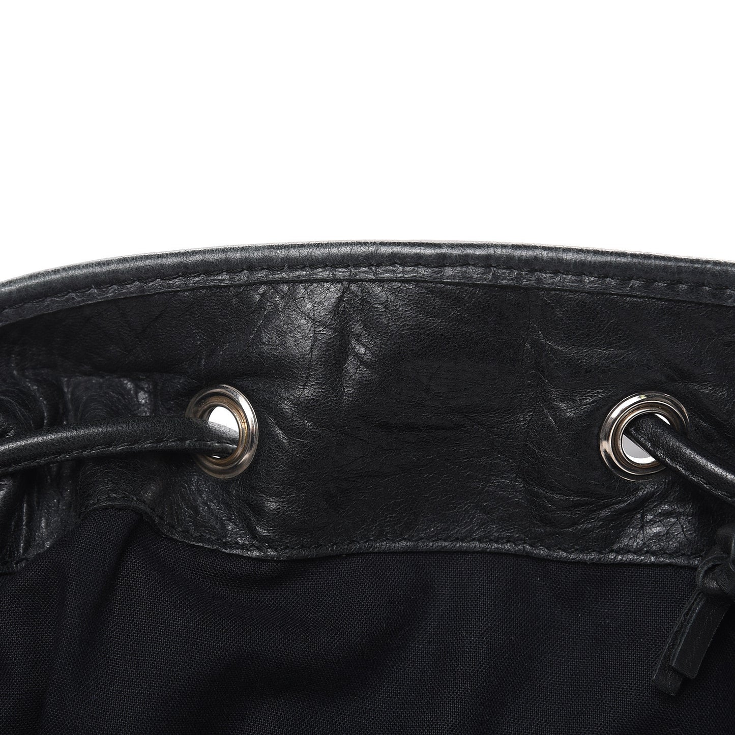 Agneau Giant 21 Silver Hardware Pompon Black