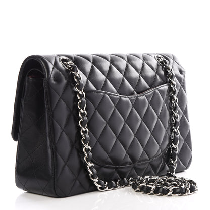 Chanel Lambskin Quilted Medium Double Flap Black 2 of 10