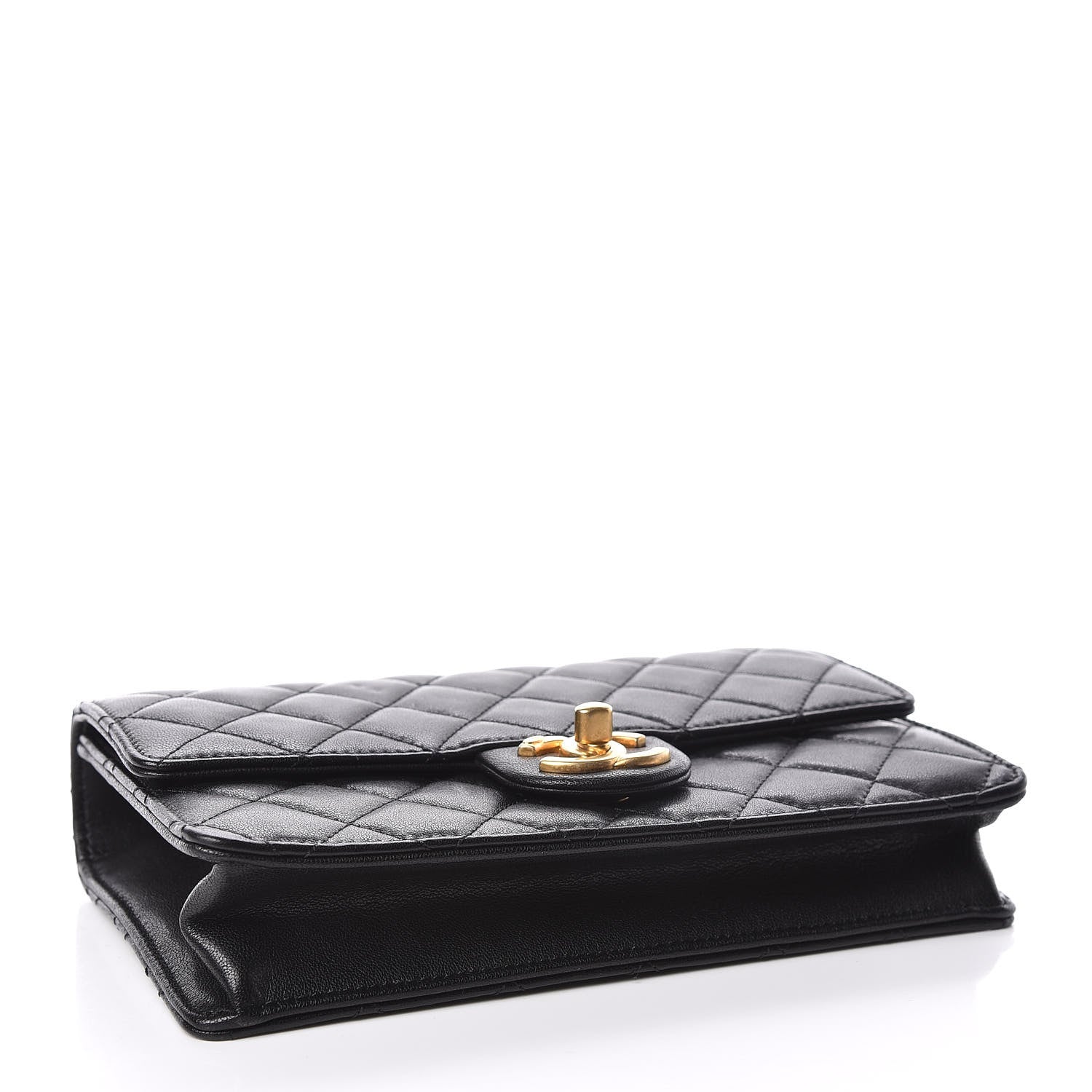 Chanel Lambskin Quilted Small Chic Pearls Flap Black 4 of 12