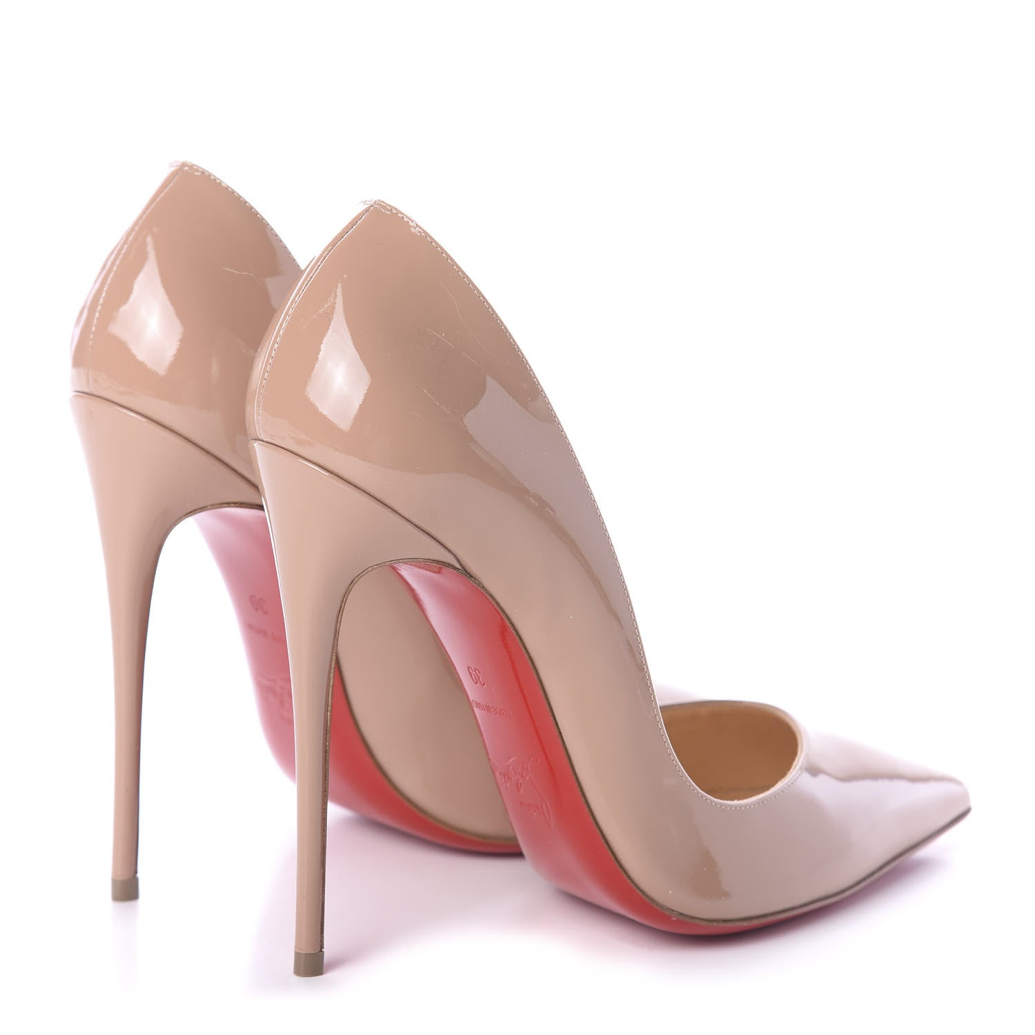 Christian Louboutin Patent So Kate 120 Pumps 39 Nude 4 of 7