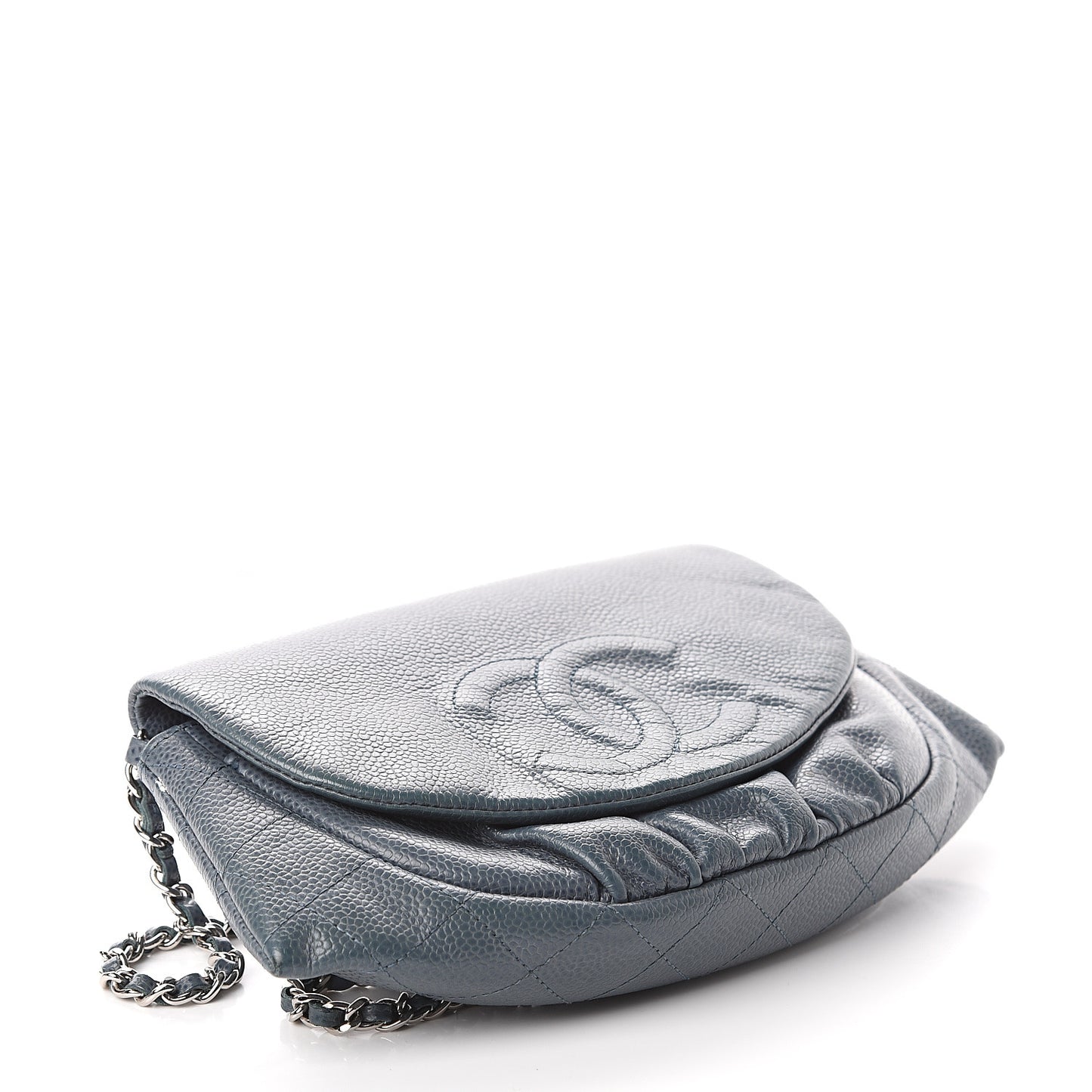 Caviar Half Moon Wallet On Chain WOC Blue
