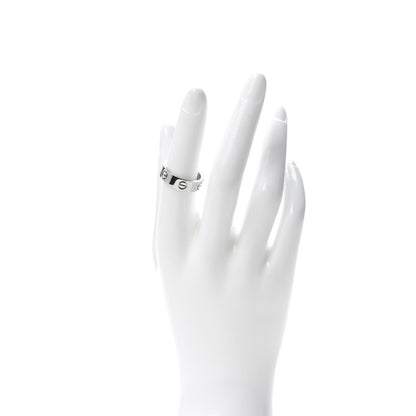 Cartier 18K White Gold 5.5mm LOVE Ring 54 6.75 2 of 5