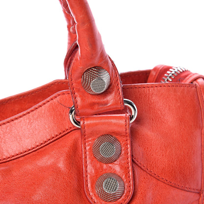 Balenciaga Chevre Giant 21 Silver Hardware City Tomate 17 of 24