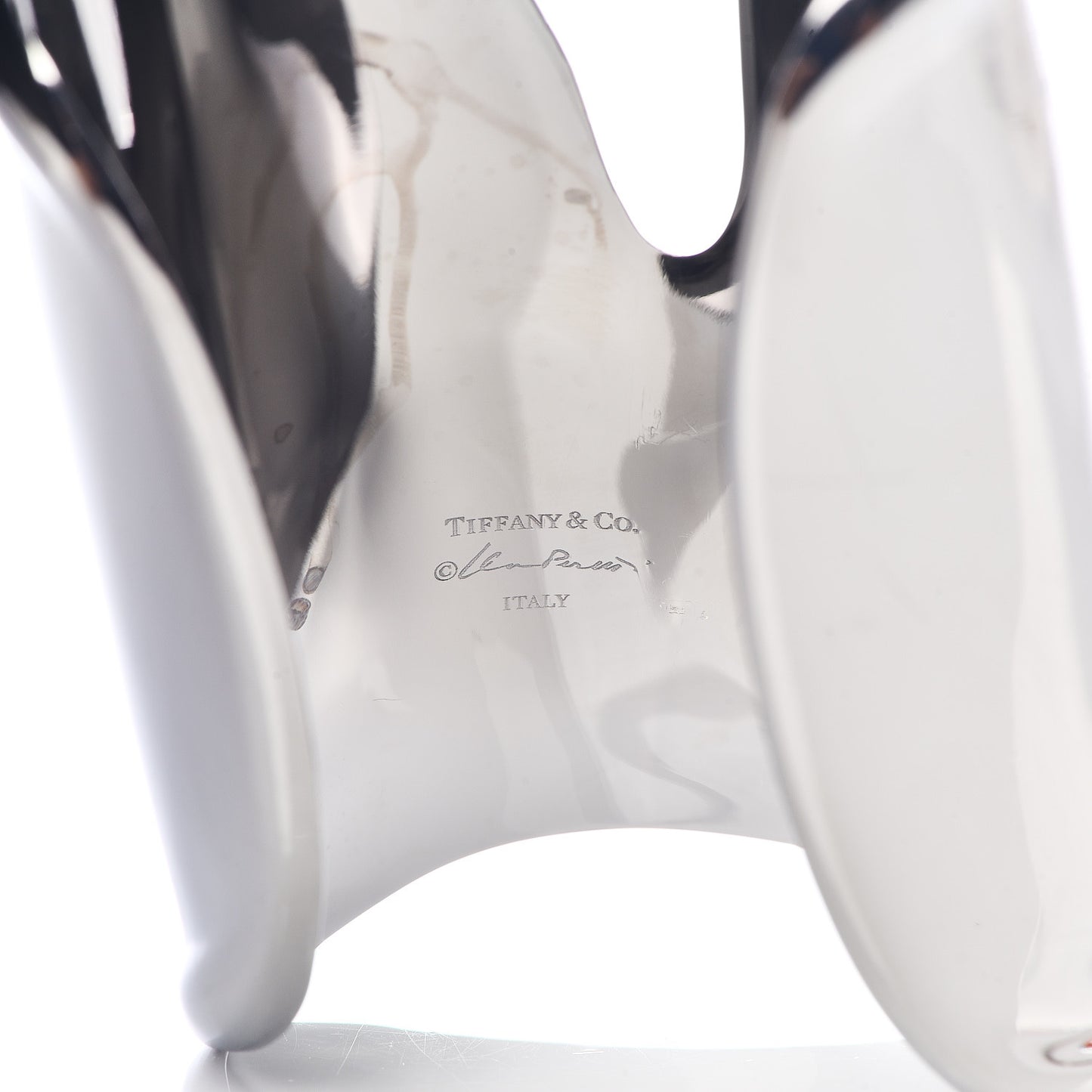 Ruthenium Large Elsa Peretti Right Wrist Bone Cuff Bracelet