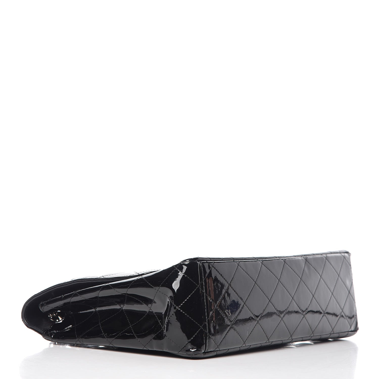Chanel Patent Quilted Maxi Single Flap Black 4 of 17