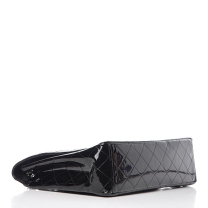 Chanel Patent Quilted Maxi Single Flap Black 4 of 17