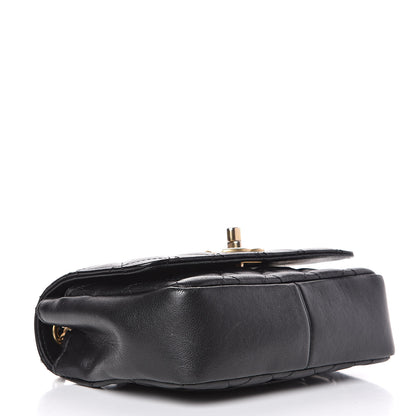Chanel Lambskin Quilted Small Camellia Flower Flap Black 6 of 18
