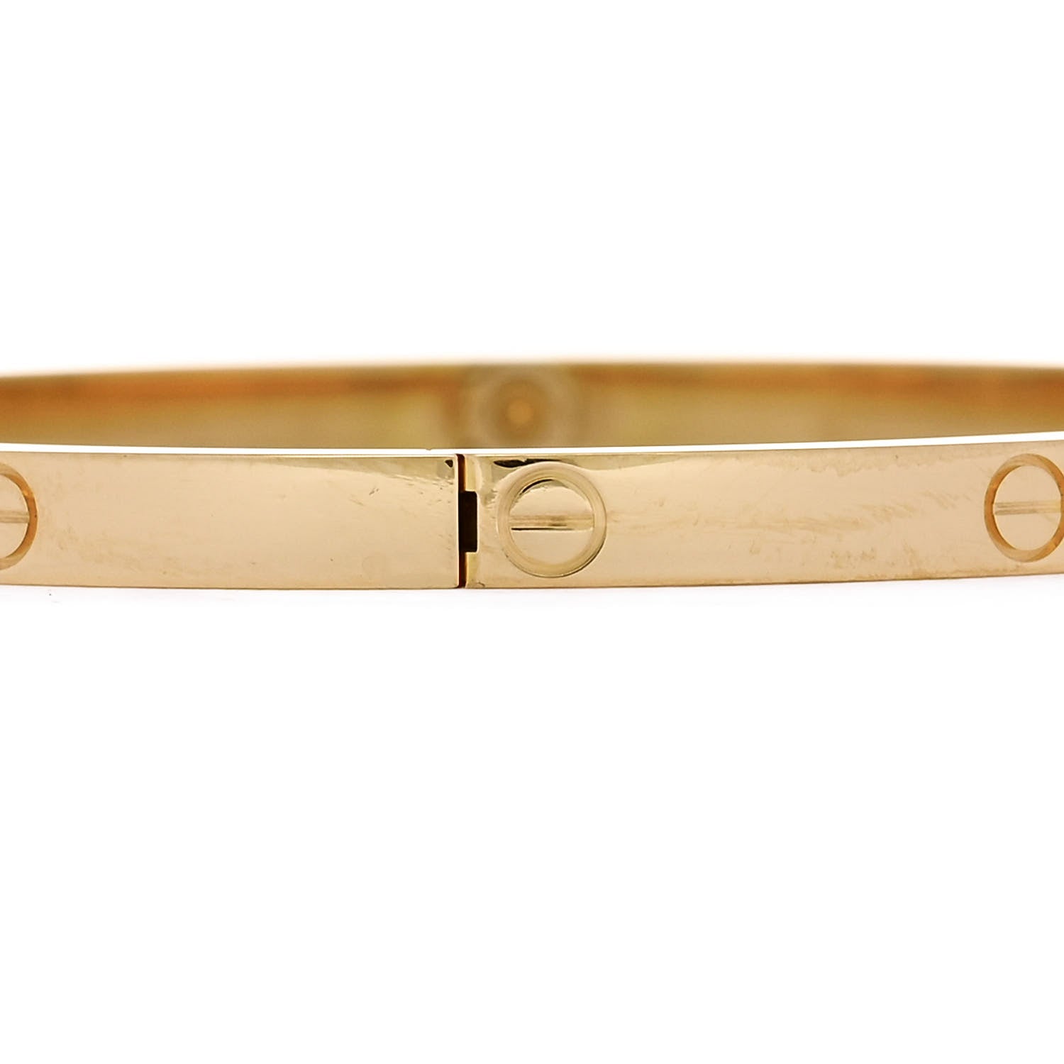 Cartier 18K Yellow Gold Small LOVE Bracelet 17 5 of 8