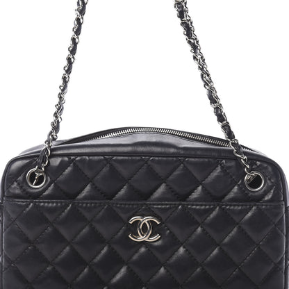 Chanel Lambskin Quilted Medium Camera Case Black 16 of 17