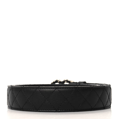 Chanel Lambskin Quilted CC Chain Belt 95 38 Black 2 of 8