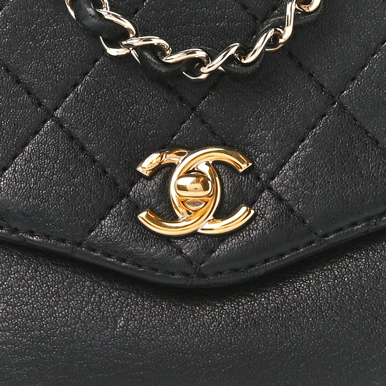 Chanel Goatskin Quilted Coco Curve Flap Messenger Flap Black 9 of 12