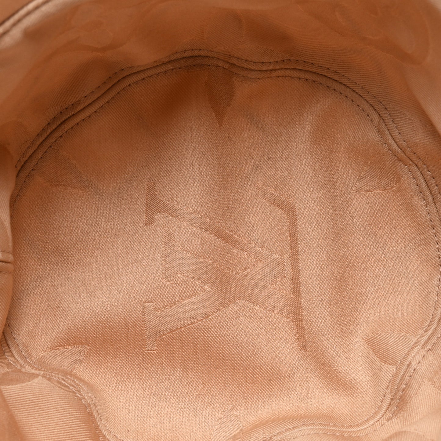 Cotton Monogram Flower Tile Reversible Bucket Hat M Beige