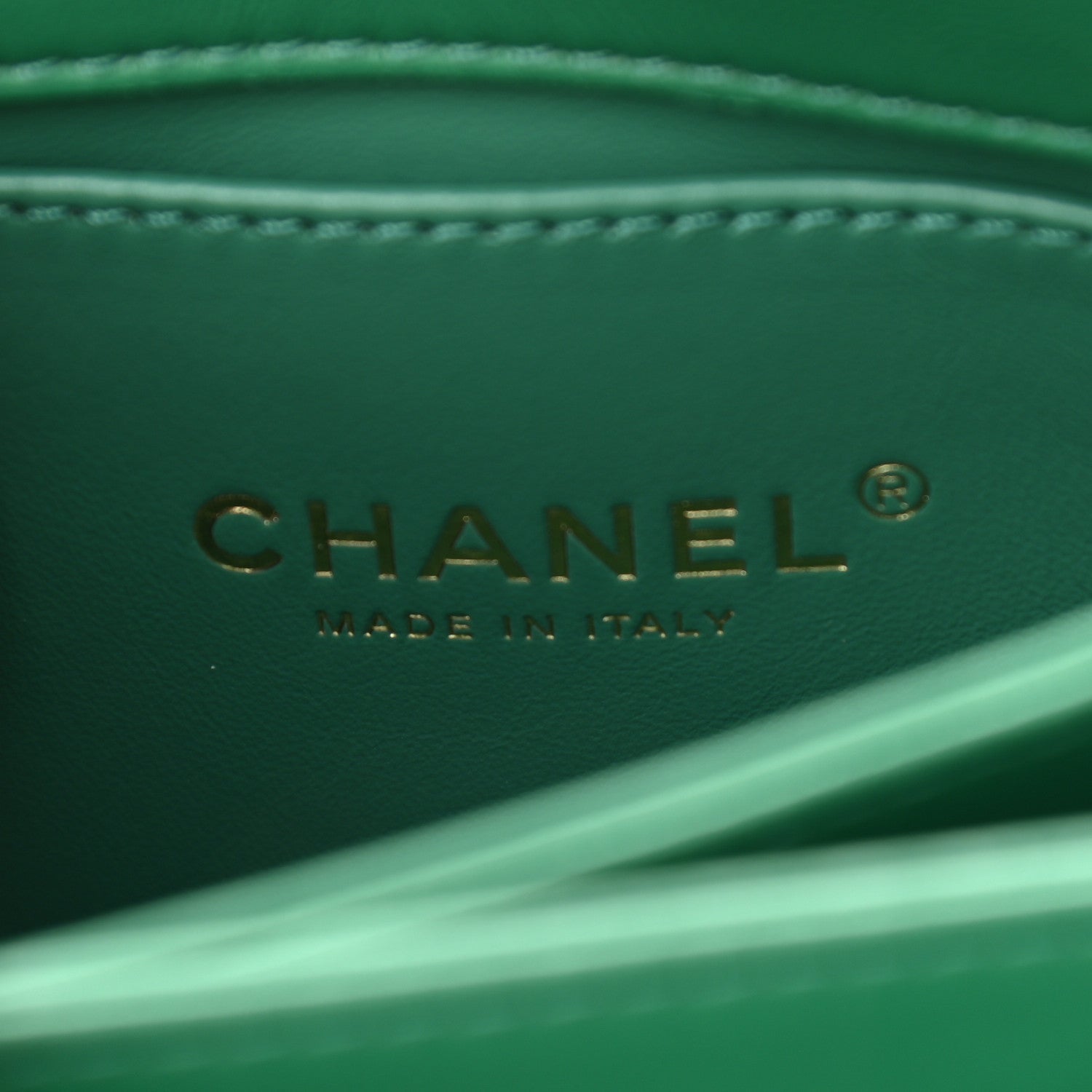Chanel Lambskin Quilted Mini Color Match Flap Green 6 of 11