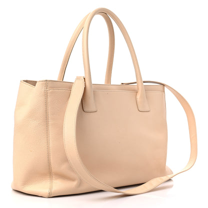 Chanel Calfskin Cerf Executive Shopper Tote Beige 4 of 19