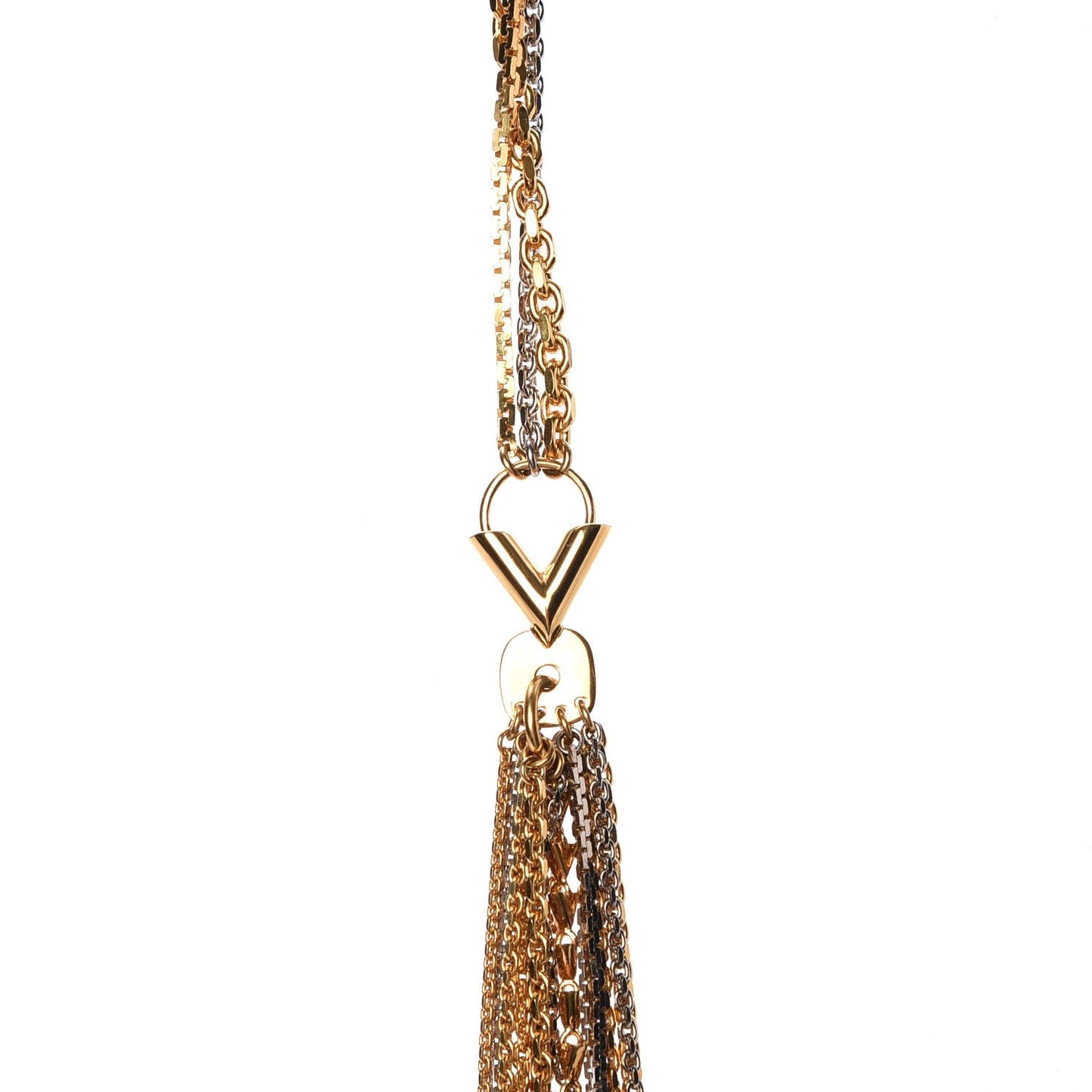 Dreamonogram Tie Necklace Gold Palladium