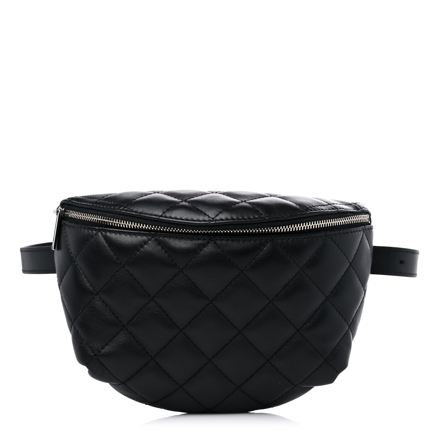 Chanel Calfskin Quilted Waist Belt Bag Black 1 of 10