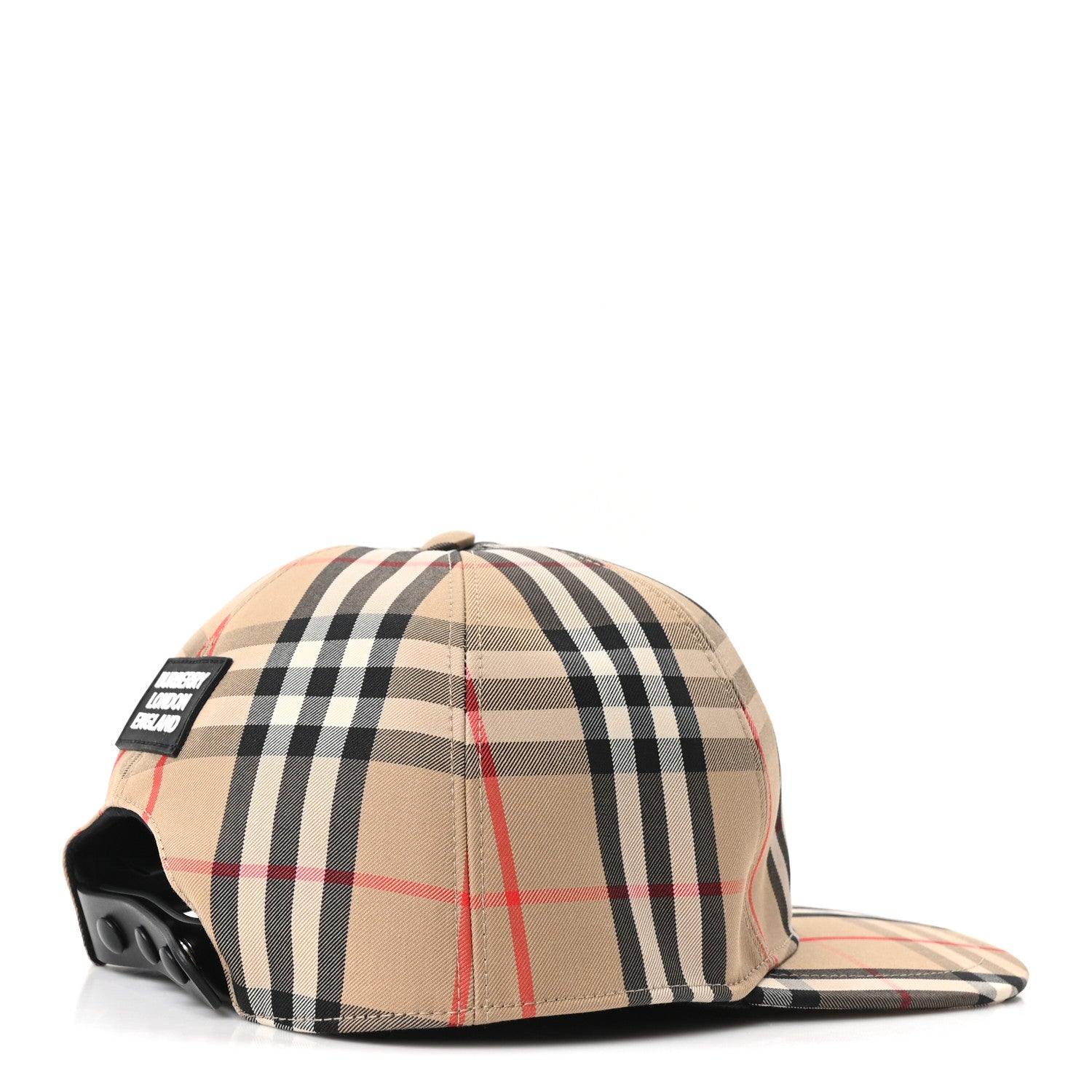 Burberry Cotton Vintage Check Monogram Baseball Hat Archive Beige 4 of 7