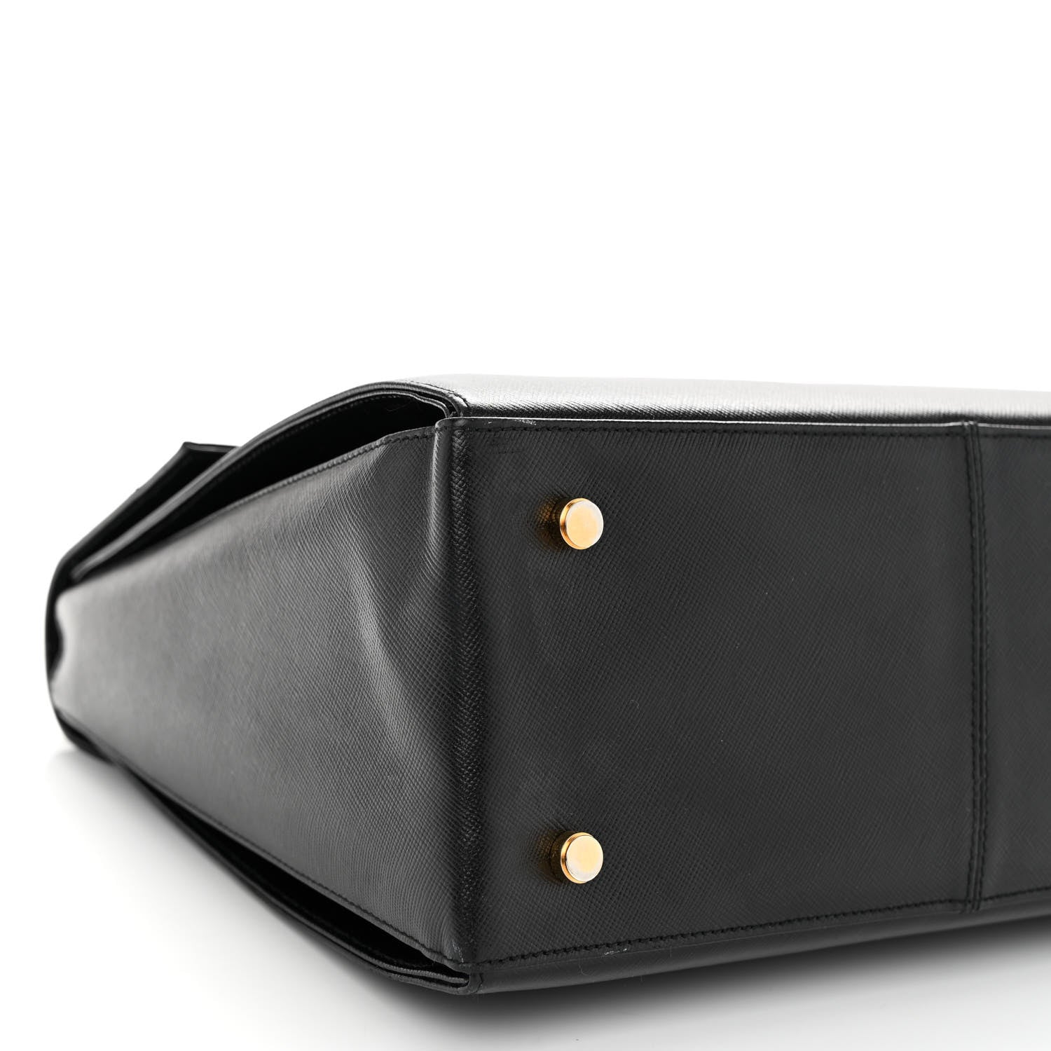Salvatore Ferragamo Hammered Calfskin Medium Iconic Top Handle Bag Black 8 of 12