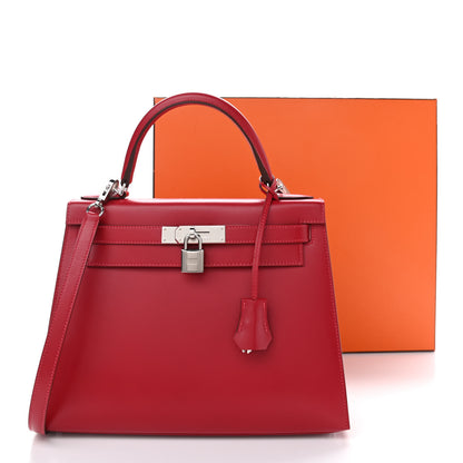 Hermes Tadelakt Kelly Sellier 28 Rouge Vif 12 of 12