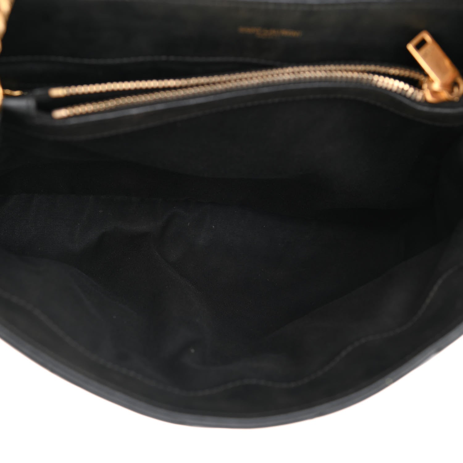 Saint Laurent Calfskin Y Quilted Monogram Medium Loulou Chain Satchel Black 5 of 9