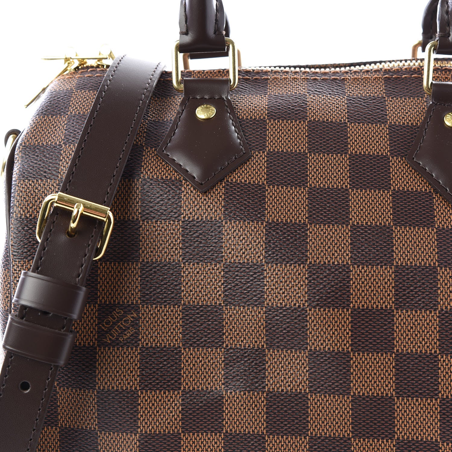 Louis Vuitton Damier Ebene Speedy Bandouliere 25 11 of 12