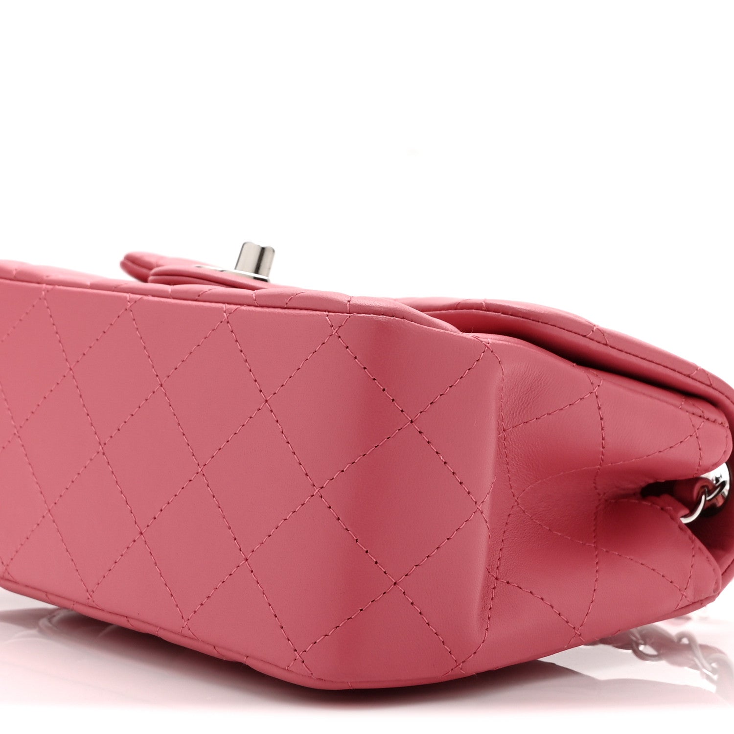 Chanel Lambskin Quilted Mini Square Flap Pink 10 of 11