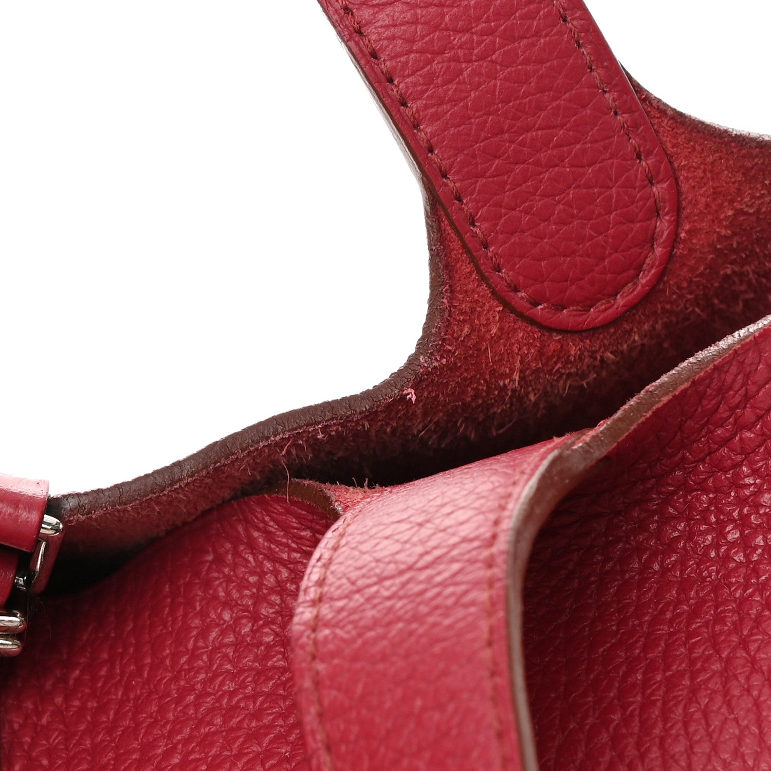 Hermes Taurillon Clemence Picotin Lock 18 PM Rubis 16 of 16