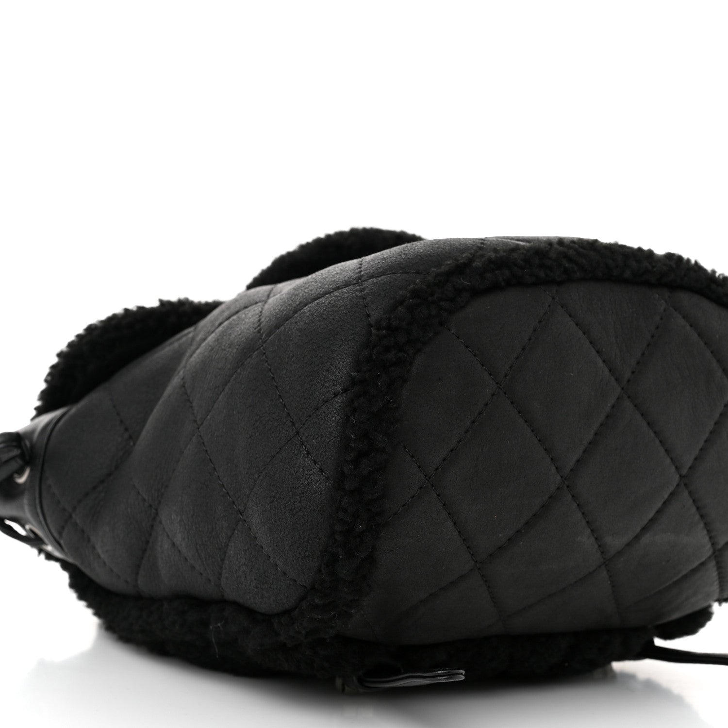 Chanel Lambskin Shearling Coco Neige Backpack Black 8 of 10