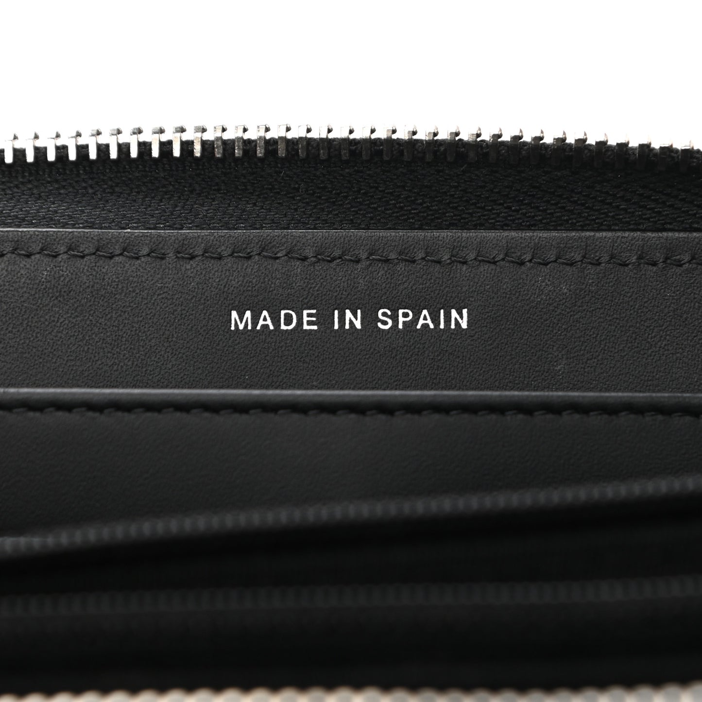 Patent Quilted Large Gusset Zip Around Wallet Black