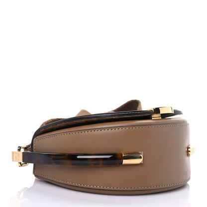 Fendi Vitello King Ribbon Plexiglass Moonlight Shoulder Bag Sand 3 of 6