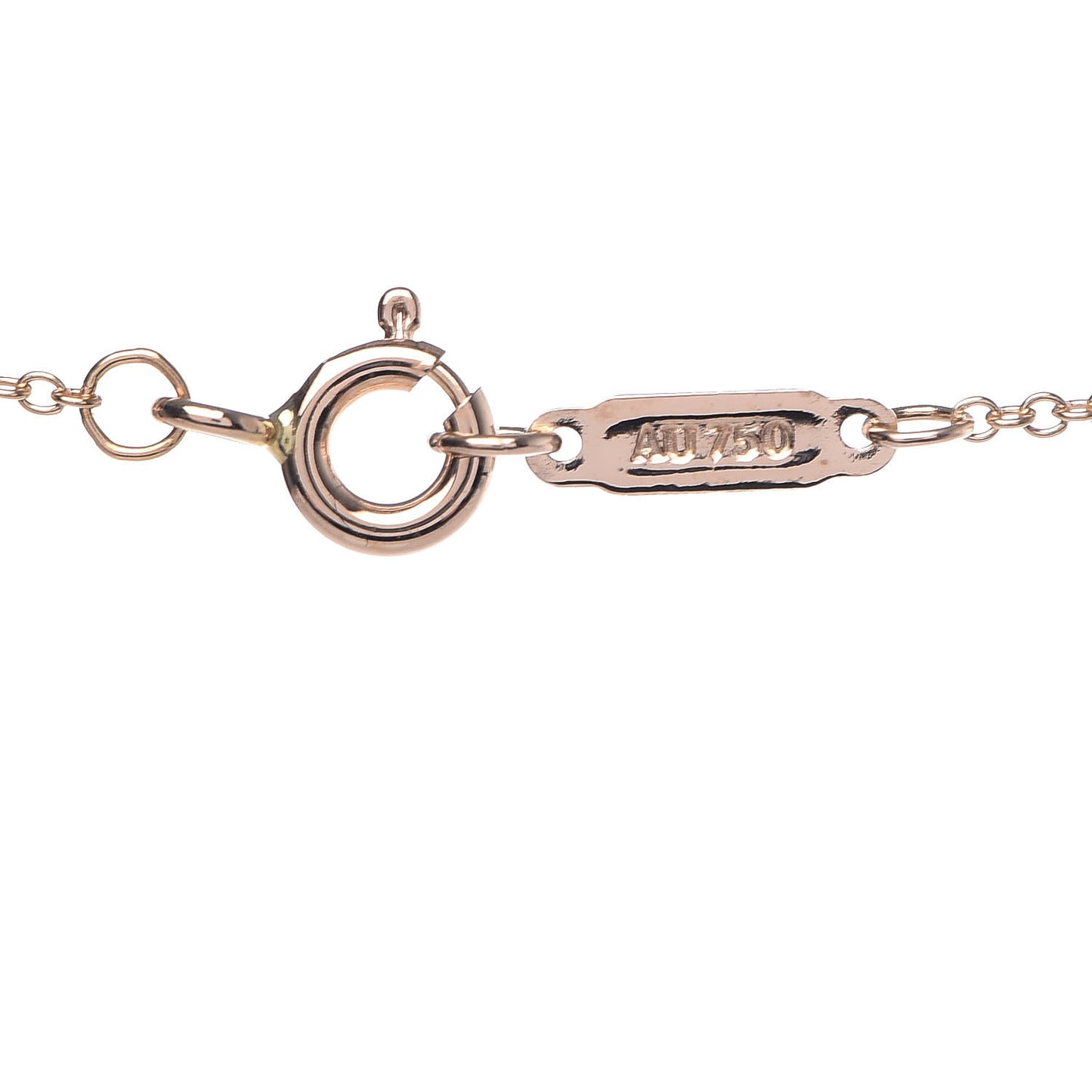 18K Rose Gold Diamond Atlas Pierced Key Pendant Necklace
