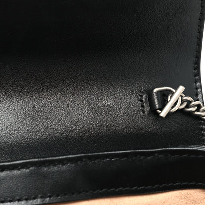 Gucci Calfskin Matelasse Aria Super Mini GG Marmont Shoulder Bag Black 11 of 11