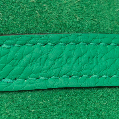 Hermes Taurillon Clemence Picotin Lock 22 MM Menthe Vert Bosphore 7 of 11