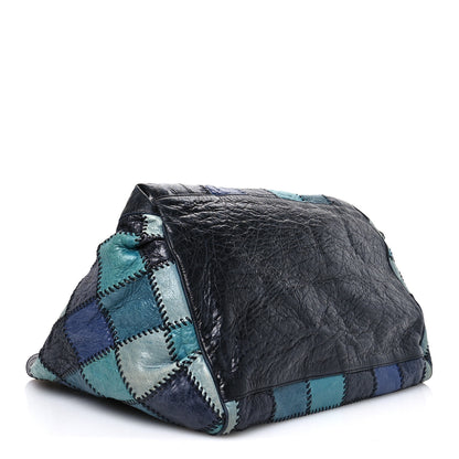Balenciaga Patchwork Large Sunday Tote Bleu Multicolor 5 of 15