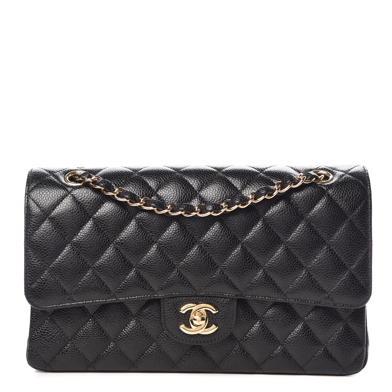Chanel Caviar Quilted Medium Double Flap Black 1 of 10