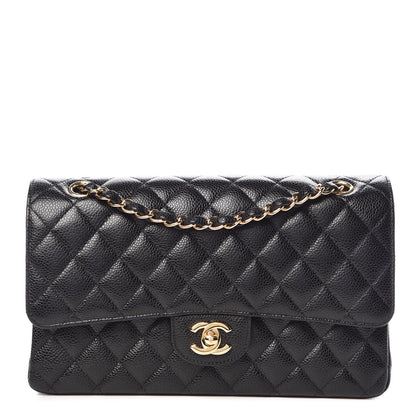 Chanel Caviar Quilted Medium Double Flap Black 1 of 10