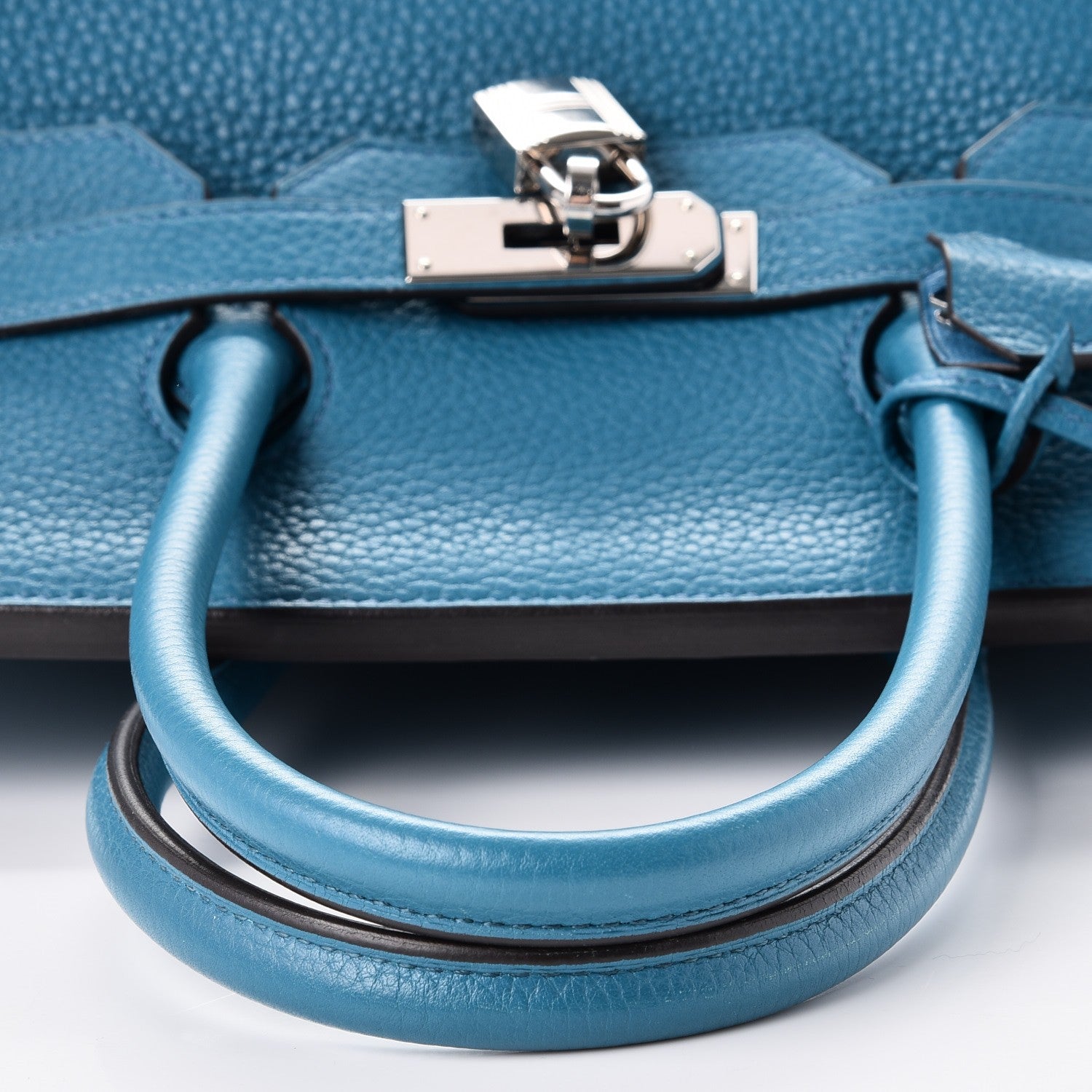 Hermes Taurillon Clemence Birkin 35 Bleu Izmir 32 of 42