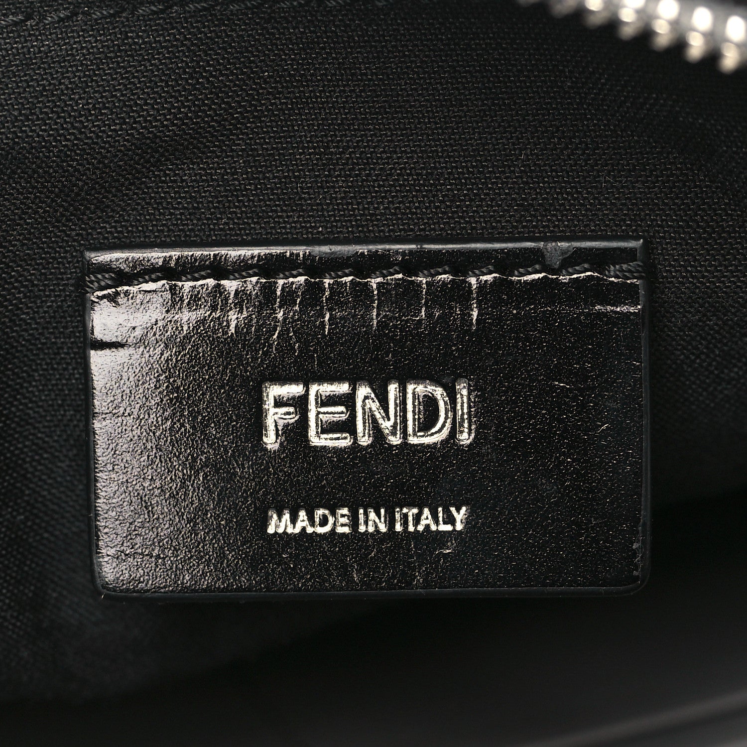 Fendi Glazed Fabric Vitello Cover FF 1974 Diagonal Bi-Color Medium Camera Case Perla Argilla Fragola 6 of 9