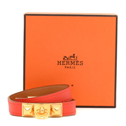 Hermes Swift Rivale Double Tour Bracelet M Capucine 8 of 8