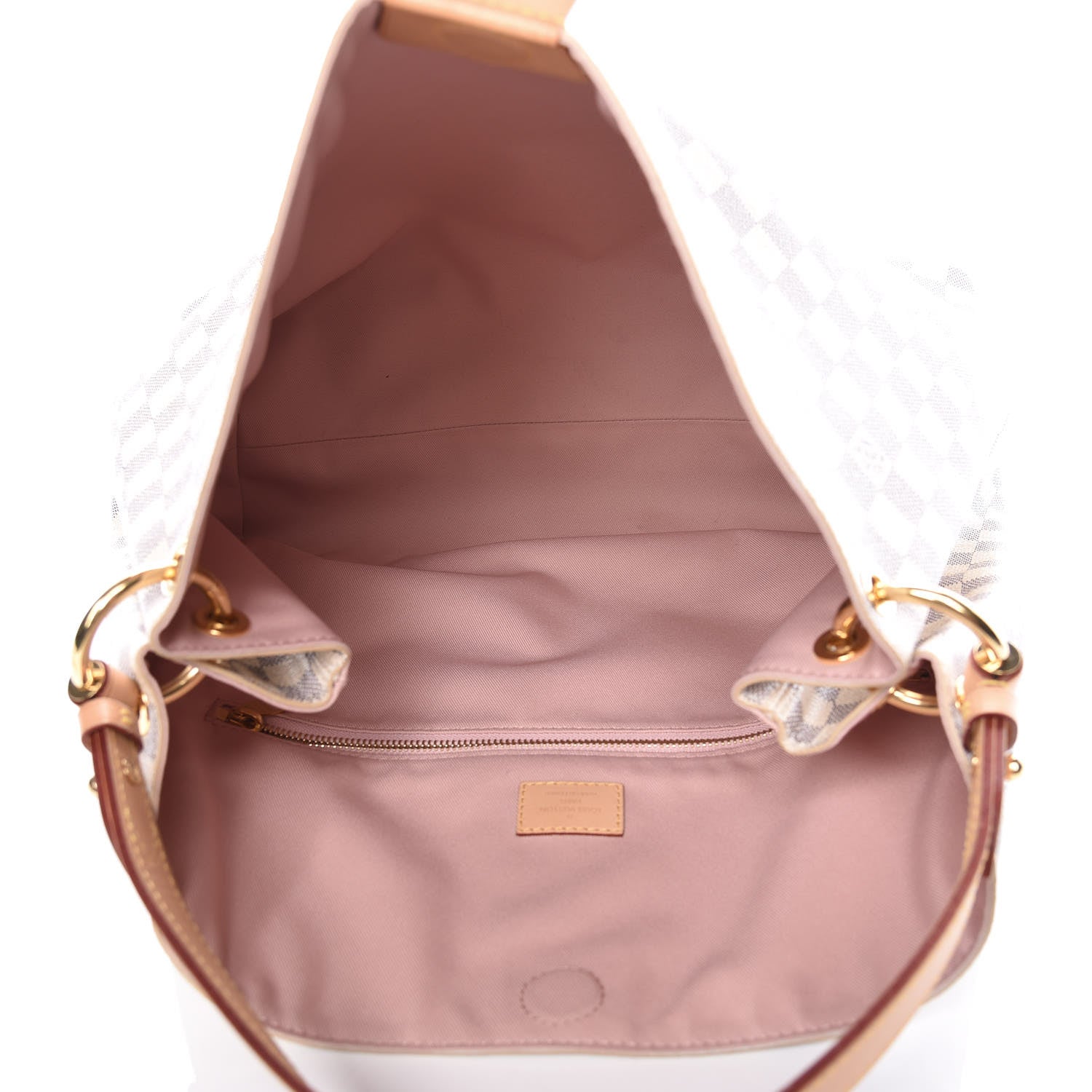 Louis Vuitton Damier Azur Graceful MM Rose Ballerine 7 of 9