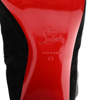 Christian Louboutin Suede Calfskin Cavalika 85 Boots 41 Black 7 of 9