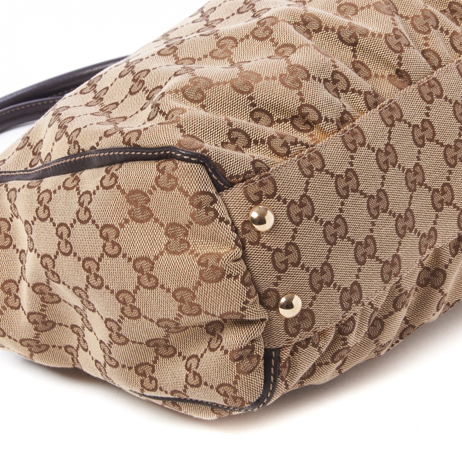 Gucci Monogram D Gold Tote Dark Brown 5 of 8