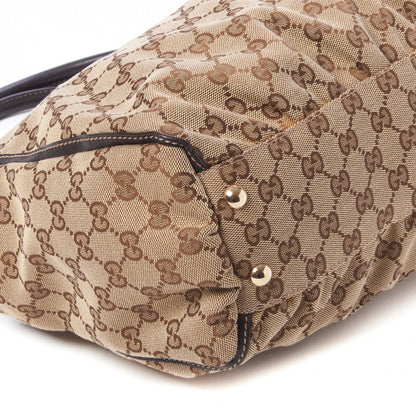 Gucci Monogram D Gold Tote Dark Brown 5 of 8