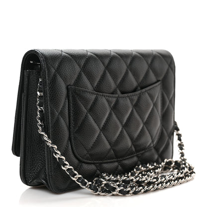 Chanel Caviar Quilted Wallet on Chain WOC Black 3 of 9