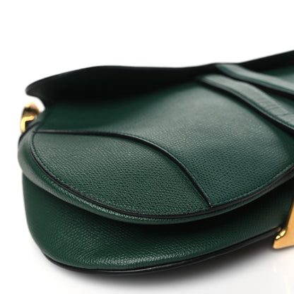 Christian Dior Grained Calfskin Saddle Bag Green 8 of 9