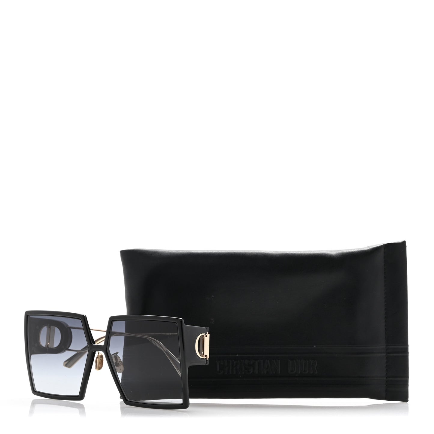 Square 30 Montaigne Sunglasses Black
