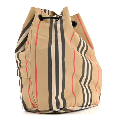 Burberry Econyl Icon Stripe Phoebe Drawcord Pouch Archive Beige 2 of 8