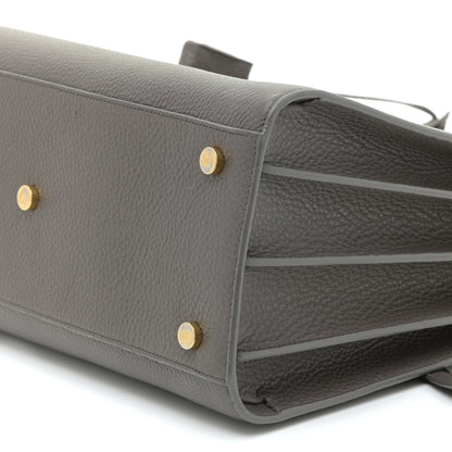 Saint Laurent Grained Calfskin Small Sac De Jour Fog 8 of 12