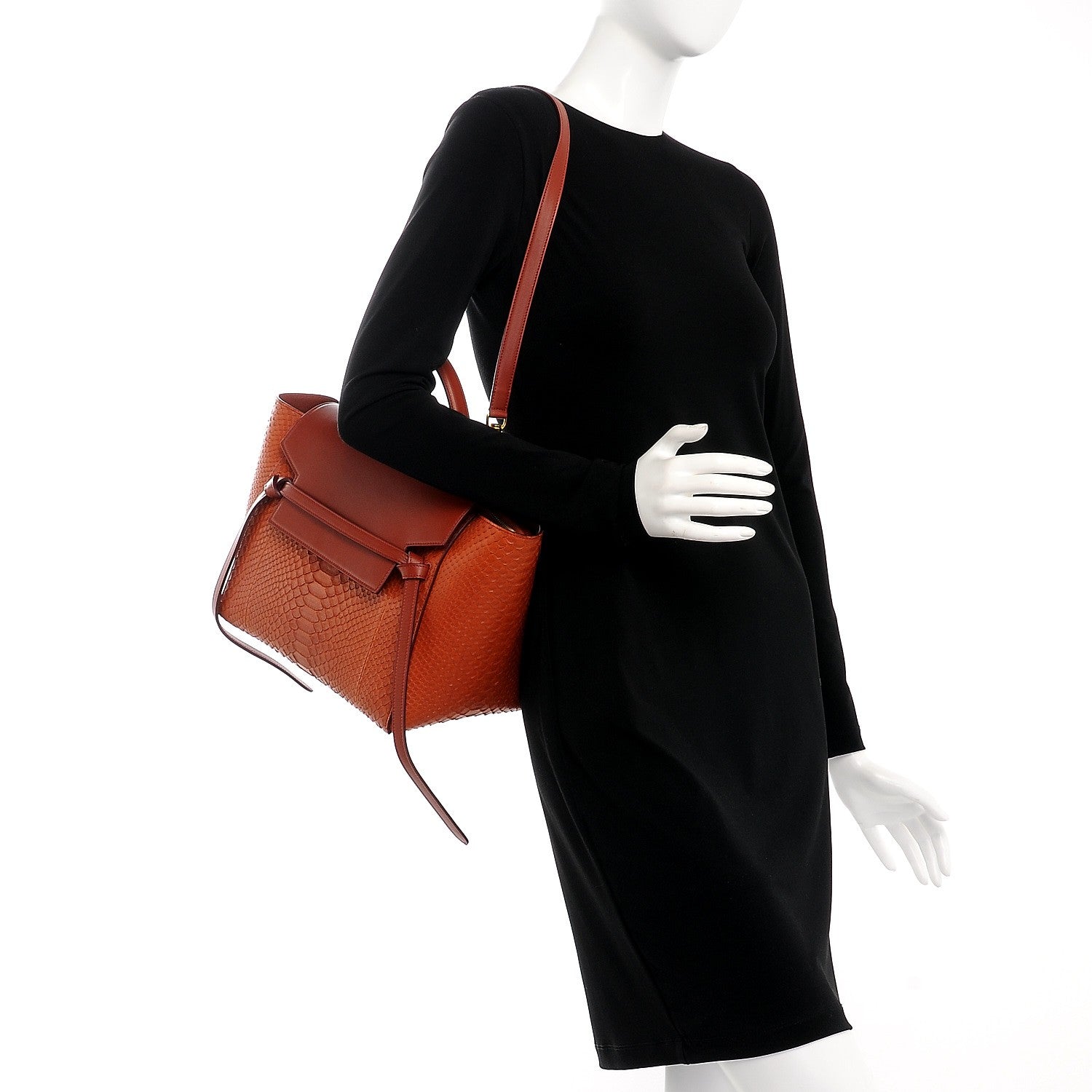 Celine Python Mini Belt Bag Red Ochre 2 of 6